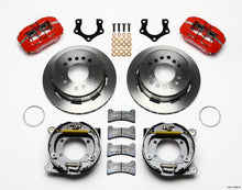 Load image into Gallery viewer, Wilwood Dynapro Low-Profile 11.00in P-Brake Kit - Red Mopar/Dana 2.50in Off w/Snap Ring Bearing