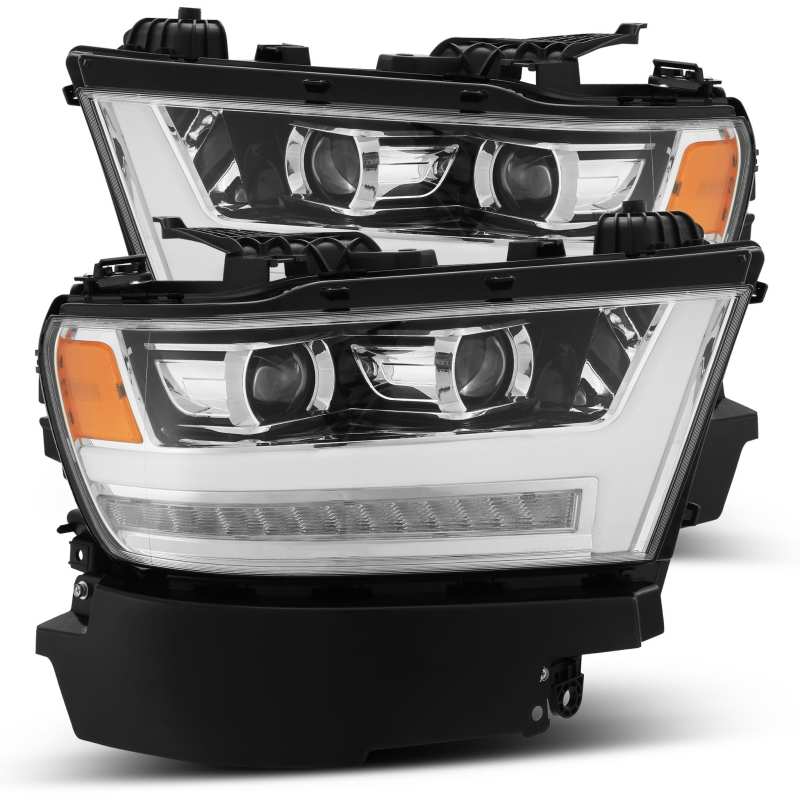 AlphaRex 19-20 Ram 1500HD PRO-Series Proj Headlight Plnk Styl Chrm w/Activ Light/Seq Signal/Plnk DRL - GTR Auto
