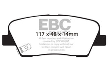 Load image into Gallery viewer, EBC 06-09 Hyundai Entourage 3.8 Ultimax2 Rear Brake Pads