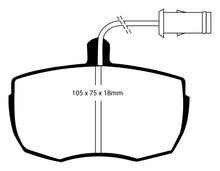 Load image into Gallery viewer, EBC 87-89 Land Rover Range Rover 3.5 Greenstuff Front Brake Pads
