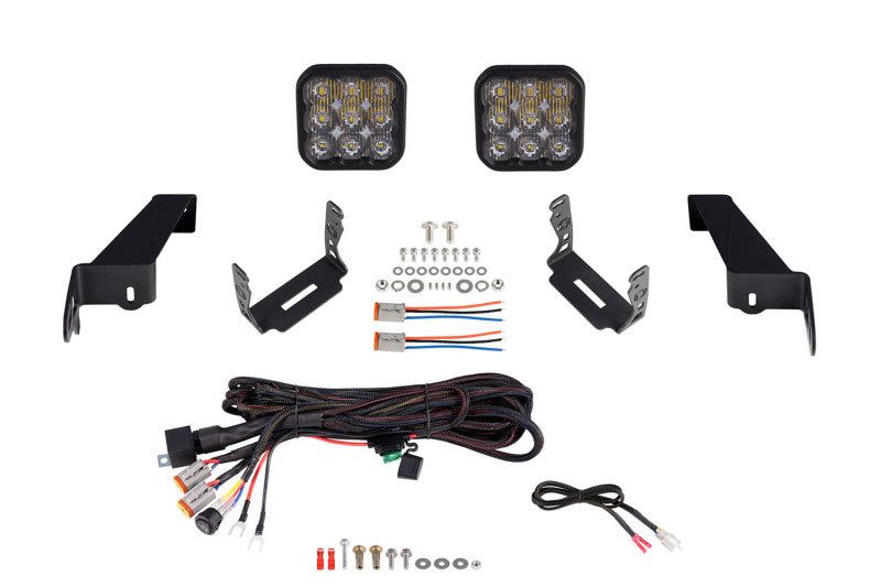 Diode Dynamics Jeep JL SS5 CrossLink Bumper Lightbar Kit Sport Driving - GTR Auto