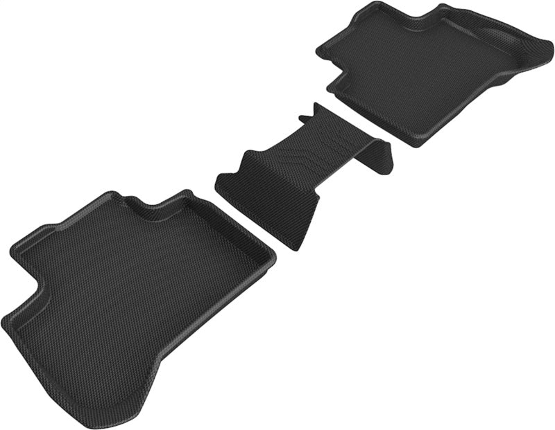 3D MAXpider 2018-2020 BMW X3 (G01)/X4 (G02) Kagu 2nd Row Floormats - Black - GTR Auto