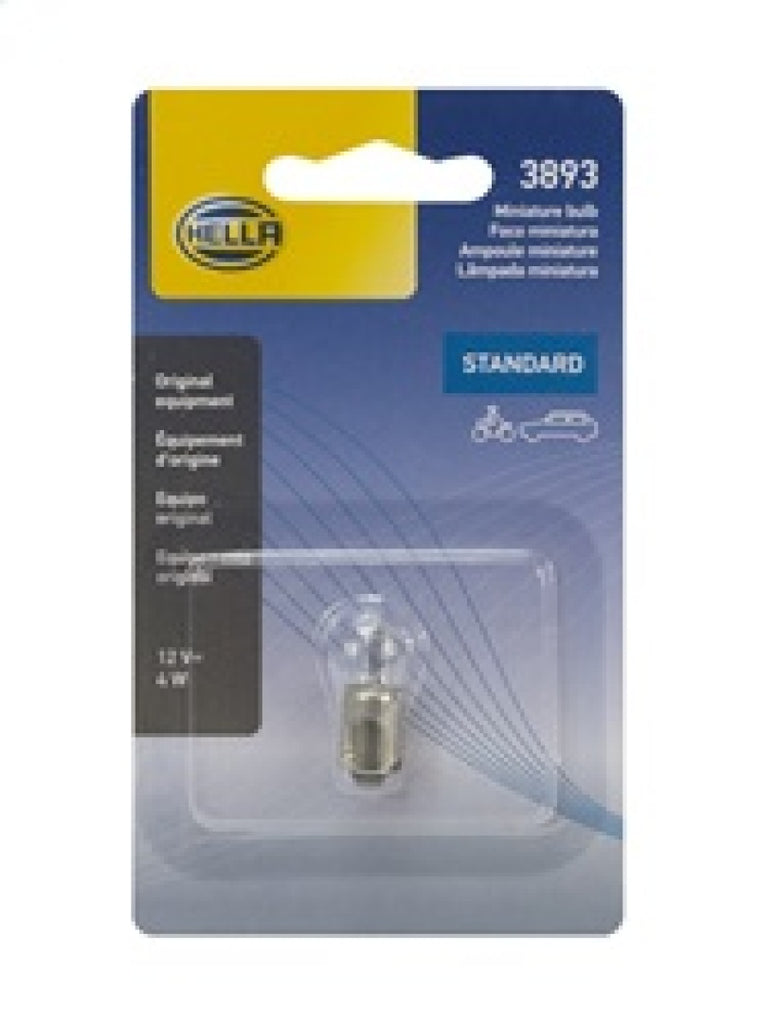 Hella Bulb 3893 12V 4W Ba9S T275 - GTR Auto