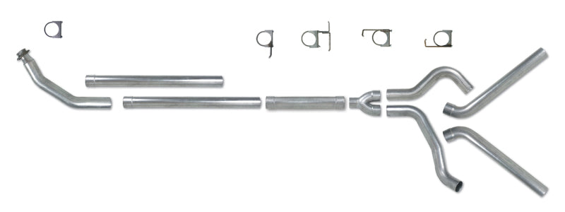 Diamond Eye KIT 4in Turbo Back MFLR RPLCMENT PIPE DUAL AL: 94-02 DODGE CUMMINS 5.9L - GTR Auto