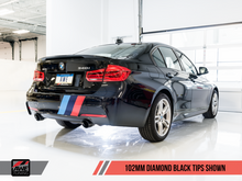 Load image into Gallery viewer, AWE Tuning BMW F3X 340i Touring Edition Axle-Back Exhaust - Diamond Black Tips (102mm) - GTR Auto