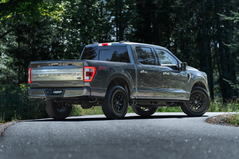MBRP 2021 Ford F-150 2.7L EcoBoost / 3.5L EcoBoost / 5.0L 3in Cat Back Single Side Exit Black - GTR Auto