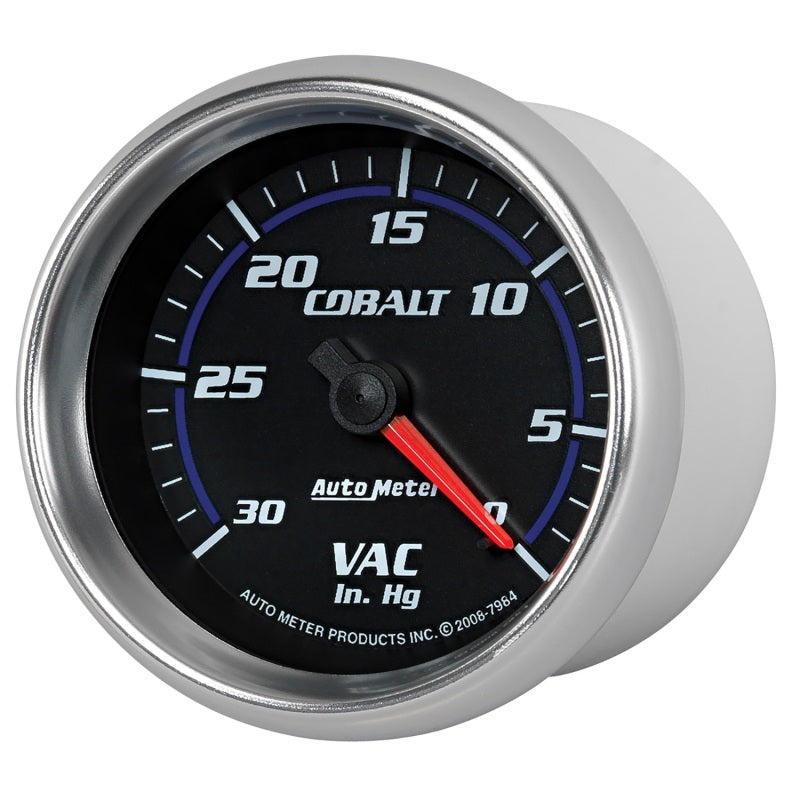 Autometer Cobalt 2-5/8in. / 0-30 IN HG / Mechanical Vacuum Gauge 7984