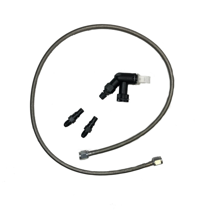 McLeod Line Assy Mustang 2005-Up 36in W/Male Wire Clip Fittings & Elbow Bleeder - GTR Auto
