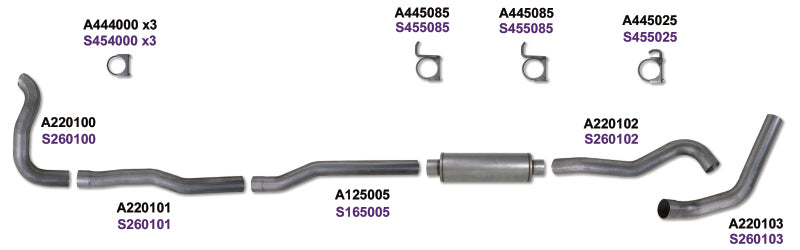 Diamond Eye KIT 4in Turbo Back Single SS DDG4X4 89-93 Dodge 5.9L Cummins 2500/3500 - GTR Auto
