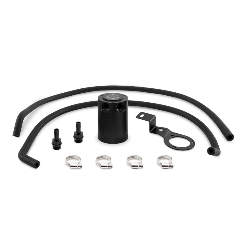 Mishimoto 15-16 Subaru WRX PVC Side Baffled Oil Catch Can - Black - GTR Auto