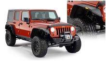Load image into Gallery viewer, Bushwacker 07-18 Jeep Wrangler Unlimited Flat Style Flares 4pc 4-Door Sport Utility Only - Black - GTR Auto