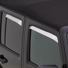 Load image into Gallery viewer, AVS 07-18 Jeep Wrangler Ventshade Front &amp; Rear Window Deflectors 4pc - Stainless