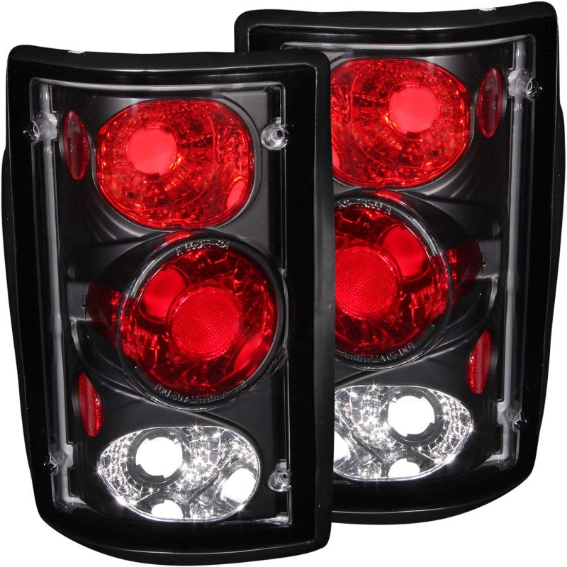 ANZO 2000-2005 Ford Excursion Taillights Black - GTR Auto
