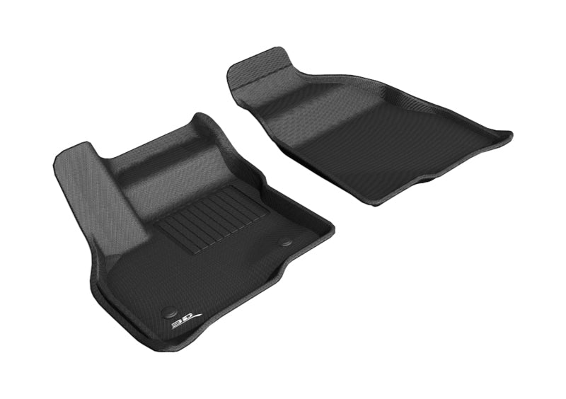 3D MAXpider 2017-2020 Chevrolet Bolt Ev Kagu 1st Row Floormat - Black - GTR Auto