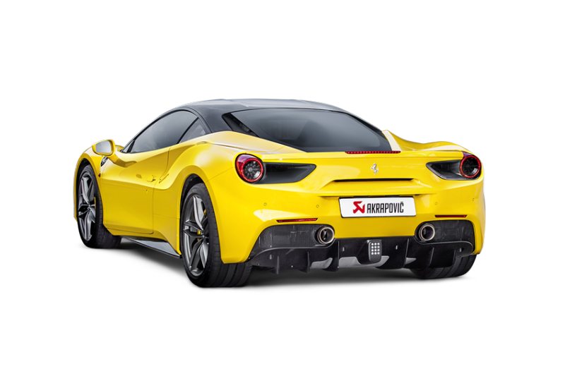 Akrapovic 16-17 Ferrari 488 GTB/488 Spyder Slip-On Line (Titanium) w/ Carbon Tips - GTR Auto