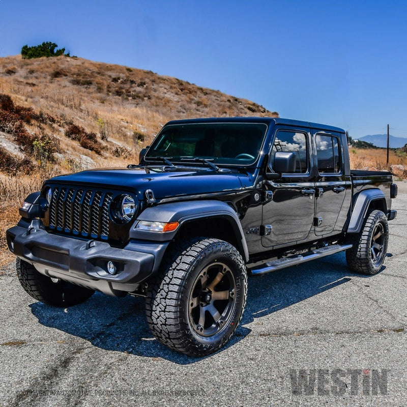Westin 20-22 Jeep Gladiator PRO TRAXX 4 Oval Nerf Step Bars - Black - GTR Auto