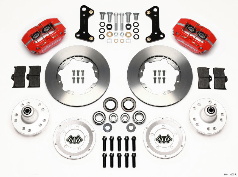 Wilwood Dynapro Dust-Boot Front Kit 11.00in Red 67-69 Camaro 64-72 Nova Chevelle - GTR Auto