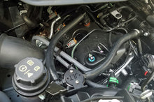 Load image into Gallery viewer, J&amp;L 15-25 Ford Transit 150/250/350 3.5L EcoBoost Passenger Side Oil Separator 3.0 - Black Anodized - GTR Auto