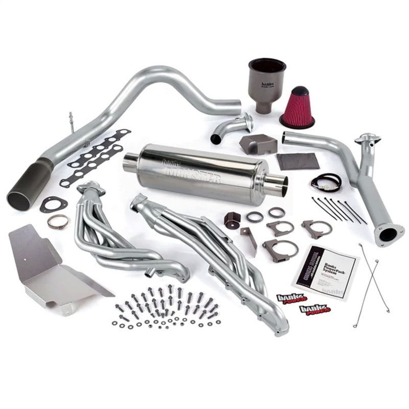 Banks Power 99-04 Ford 6.8L Truck EGR-Late Cat PowerPack System - SS Single Exhaust w/ Black Tip - GTR Auto