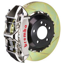 Load image into Gallery viewer, Brembo 01-06 M3 (E46) Front GTR BBK 6 Piston Billet 380x32 2pc Rotor Slotted Type1 - Nickel 1M2.9001AR