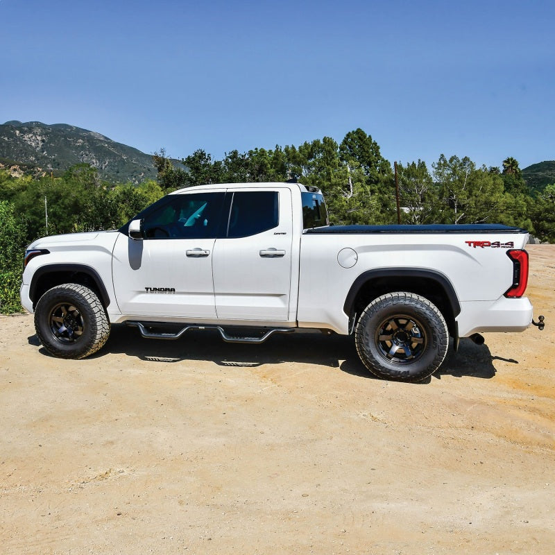 Westin 2022+ Toyota Tundra Double Cab Outlaw Nerf Step Bars - Textured Black - GTR Auto