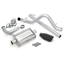 Load image into Gallery viewer, Banks Power 07-11 Jeep 3.8L Wrangler - 2dr Monster Exhaust System - SS Single Exhaust w/ Black Tip - GTR Auto