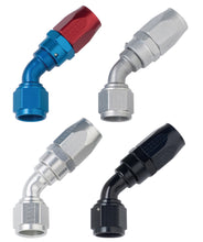 Load image into Gallery viewer, Fragola -4AN x 45 Degree Power Flow Hose End - Blue/Red