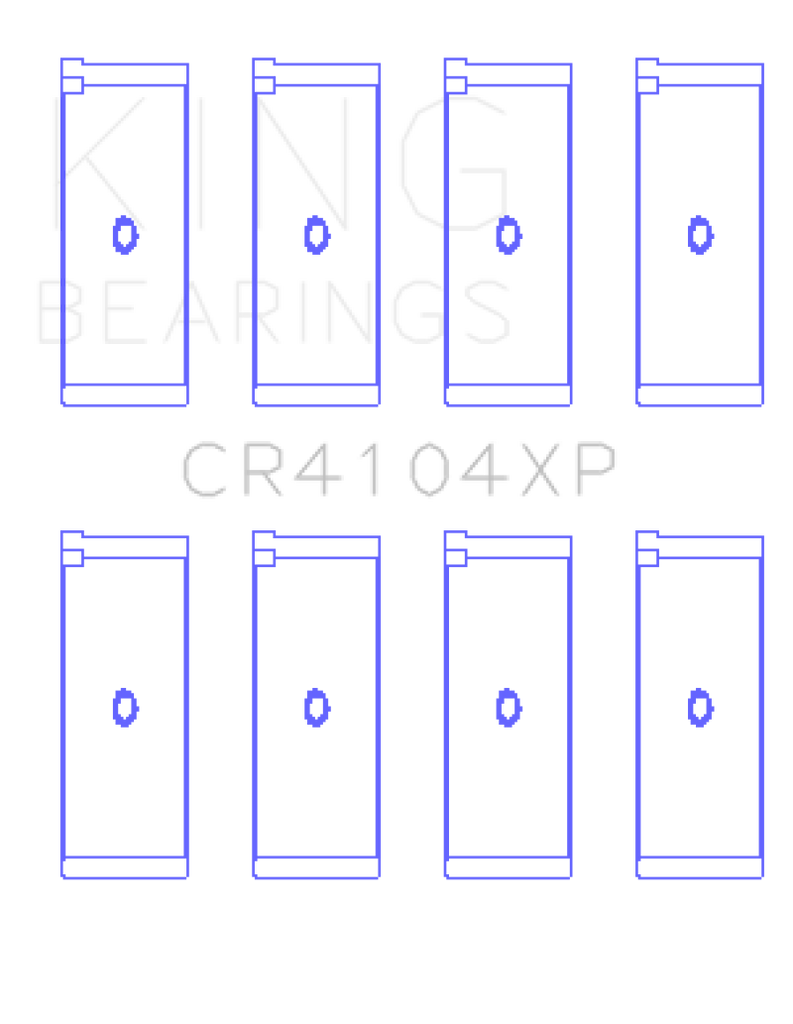 King Engine Bearings Audi/VW 83-03 1.6L/1.8L/2.0L Performance Rod Bearing Set - Size STDX - GTR Auto