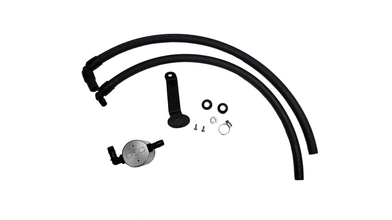 J&amp;L 22-25 Toyota Tundra, 23-25 Sequoia 3.5L Turbo Oil Separator 3.0 Driver Side - Clear Anodized - GTR Auto