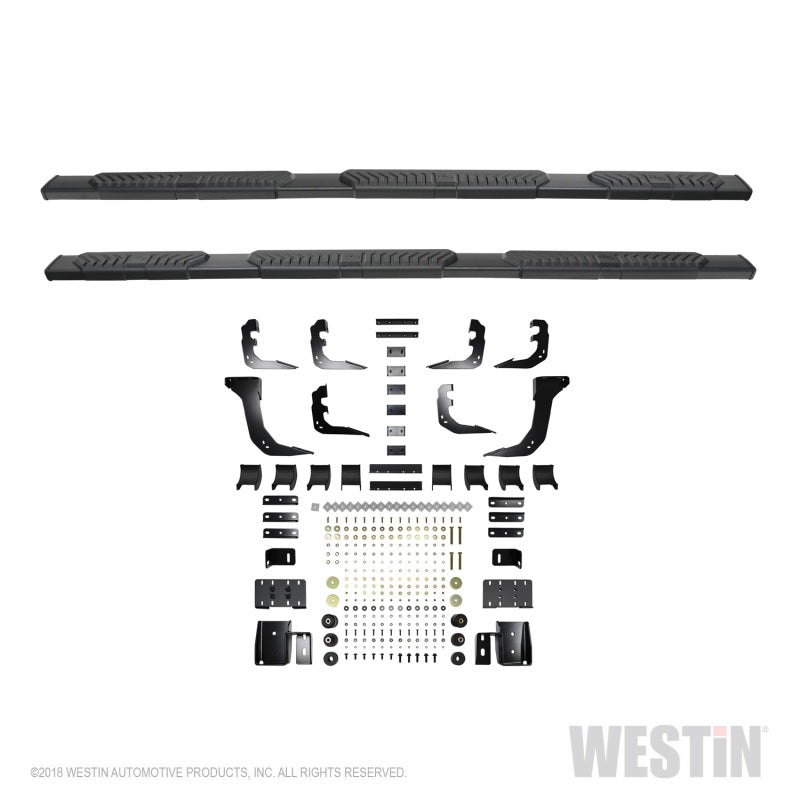 Westin 19-21 Ram 1500 Crew Cab R5 M-Series Wheel-to-Wheel Nerf Step Bars - Black - GTR Auto