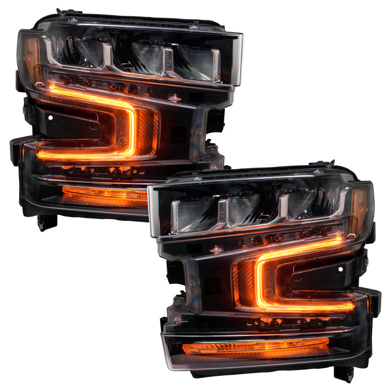 Oracle 19-21 Chevy Silverado 1500 RGB+W Headlight DRL Upgrade Kit - ColorSHIFT 2 - GTR Auto