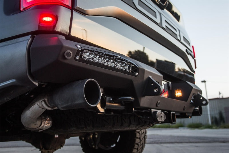 Addictive Desert Designs 17-18 Ford F-150 Raptor HoneyBadger Rear Bumper w/ 10in SR LED Mounts - GTR Auto