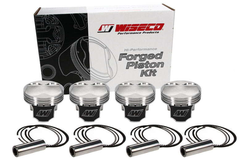 Wiseco Honda 4v DOME +6.5cc STRUTTED 87MM Piston Shelf Stock Kit - GTR Auto