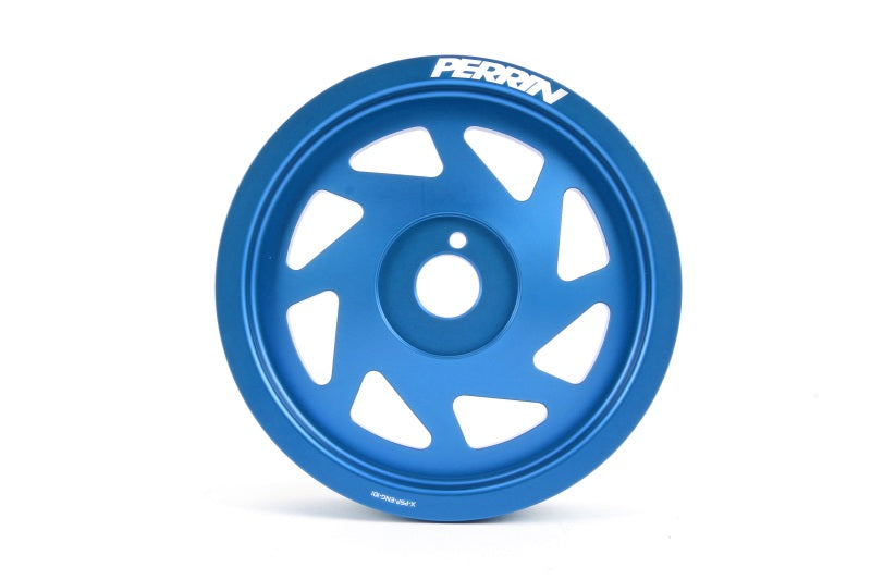 PERRIN 15-18 Subaru WRX / 13-20 BRZ / 14-18 FXT / 13-16 Crosstrek Lightened Crank Pulley - Blue - GTR Auto