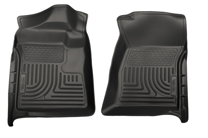 Husky Liners 07-12 Chevrolet Silverado/GMC Sierra Regular Cab WeatherBeater Black Floor Liners - GTR Auto