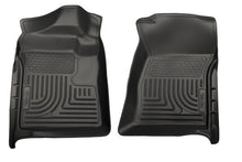 Load image into Gallery viewer, Husky Liners 07-12 Chevrolet Silverado/GMC Sierra Regular Cab WeatherBeater Black Floor Liners - GTR Auto