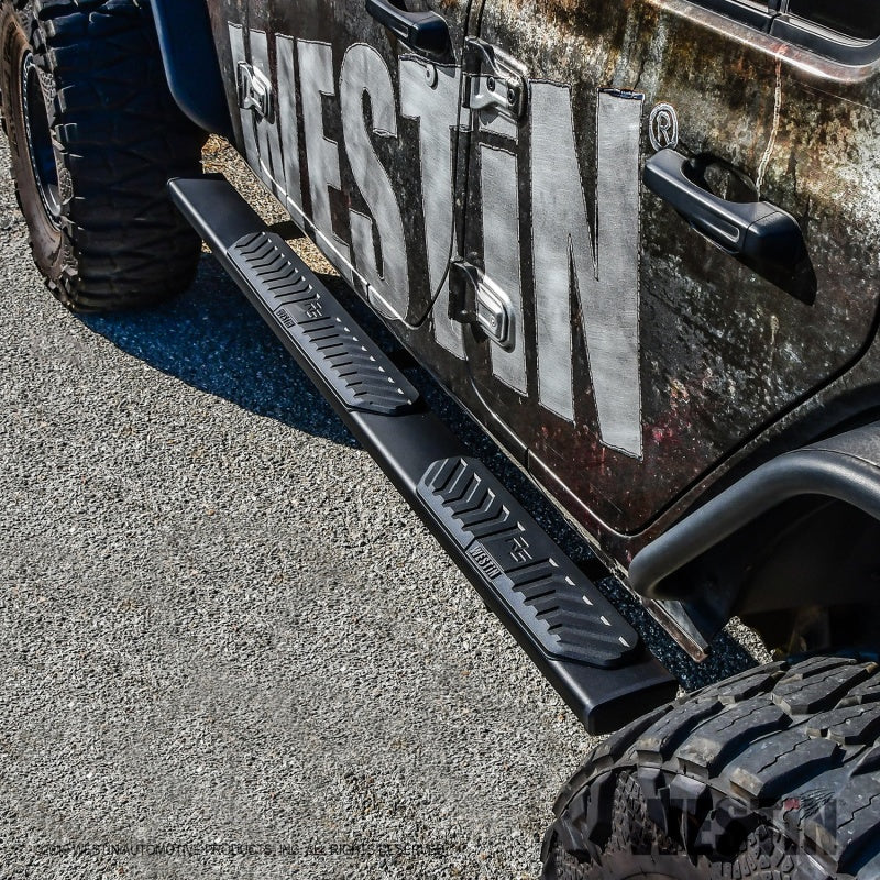 Westin 18-22 Jeep Wrangler JLU 4dr R5 Nerf Step Bars - Tex. Blk - GTR Auto