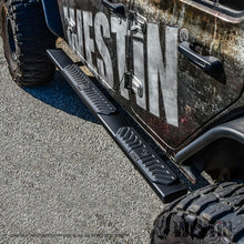 Load image into Gallery viewer, Westin 18-22 Jeep Wrangler JLU 4dr R5 Nerf Step Bars - Tex. Blk - GTR Auto