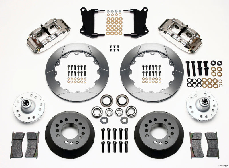 Wilwood Narrow Superlite 6R Front Hub Kit 12.88in Polished 67-69 Camaro 64-72 Nova Chevelle - GTR Auto