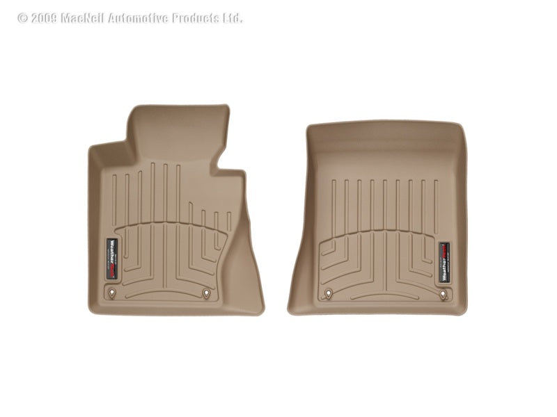 WeatherTech 04+ BMW X3 Front FloorLiner - Tan - GTR Auto
