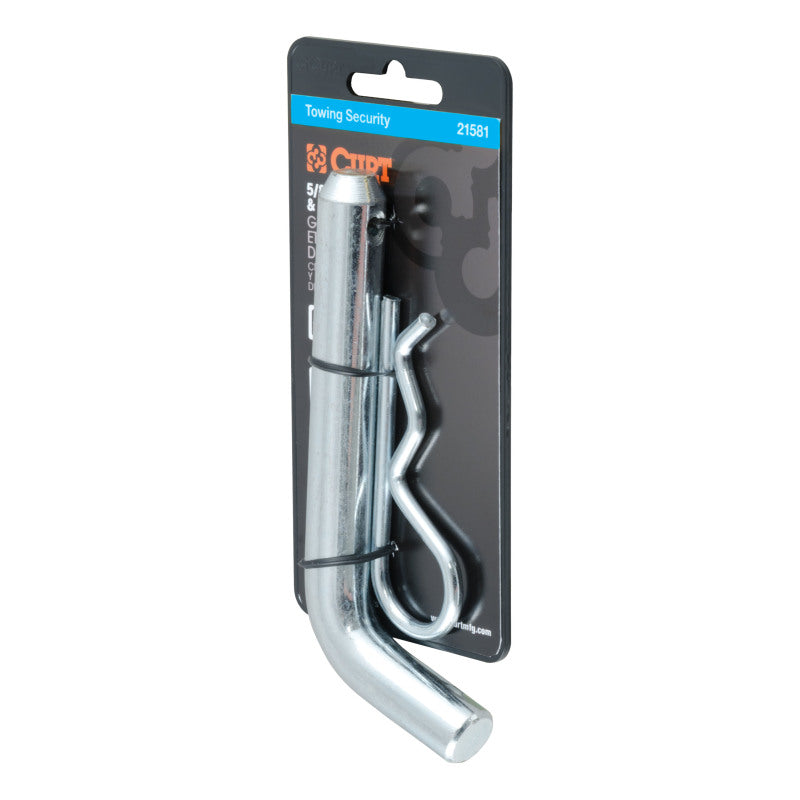 Curt 5/8in Hitch Pin (2in or 2-1/2in Receiver Zinc Packaged)