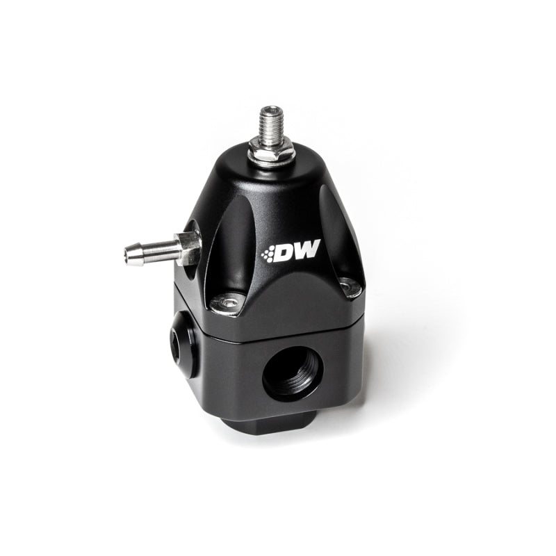 DeatschWerks DWR1000c Adjustable Fuel Pressure Regulator Dual 6AN Inlet and 6AN Outlet - Black - GTR Auto