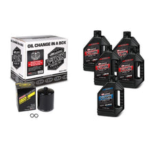 Load image into Gallery viewer, Maxima V-Twin Oil Change Kit Synthetic w/Black Filter Sportster