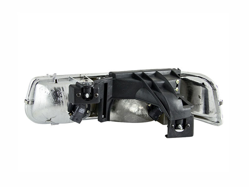 ANZO 1999-2002 Chevrolet Silverado 1500 Crystal Headlights Chrome - GTR Auto