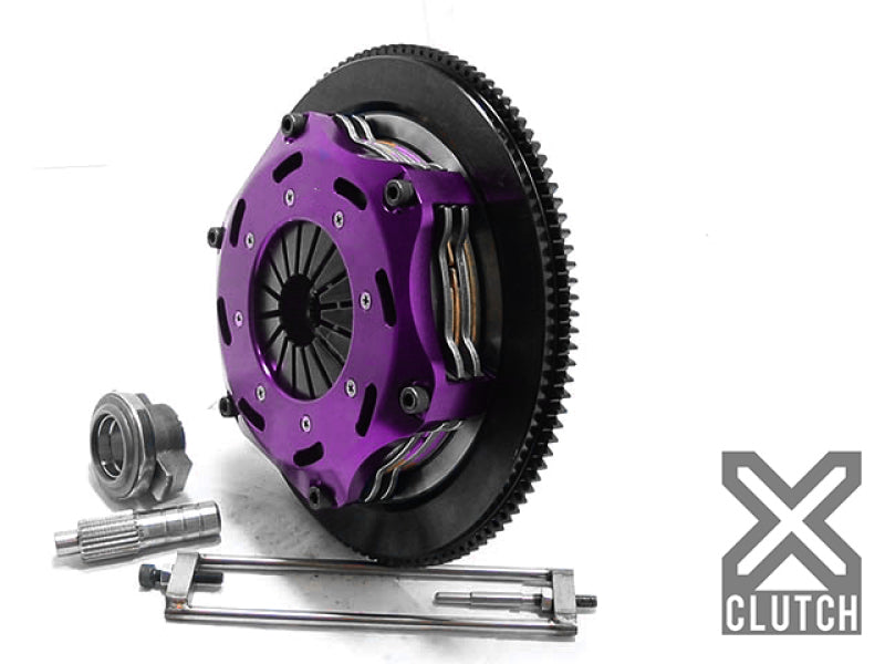XClutch 1997 Mitsubishi Lancer EVO IV 2.0L 7.25in Twin Solid Ceramic Clutch Kit XKMI18522-2E