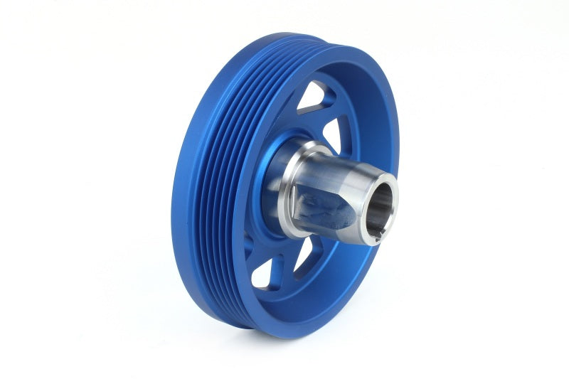 PERRIN 19-21 Subaru WRX / 16-18 Forester / 15-19 Legacy Lightweight Crank Pulley - Blue - GTR Auto