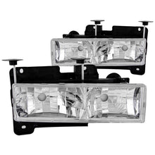 Load image into Gallery viewer, ANZO 1988-1998 Chevrolet C1500 Crystal Headlights Chrome w/o Bulbs - GTR Auto