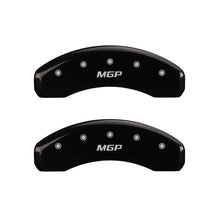 Load image into Gallery viewer, MGP 4 Caliper Covers Engraved Front &amp; Rear MGP Black finish silver ch - GTR Auto