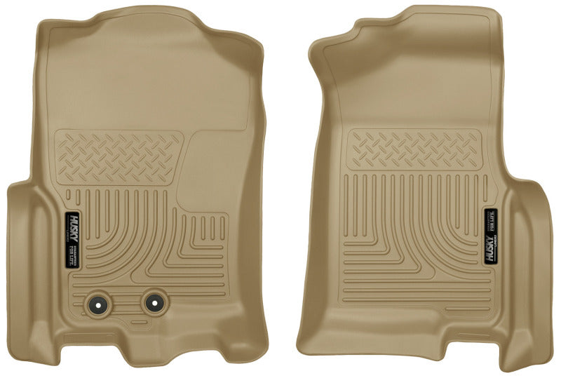 Husky Liners 2015 Ford Expedition/Lincoln Navigator WeatherBeater Front Tan Floor Liners 18373