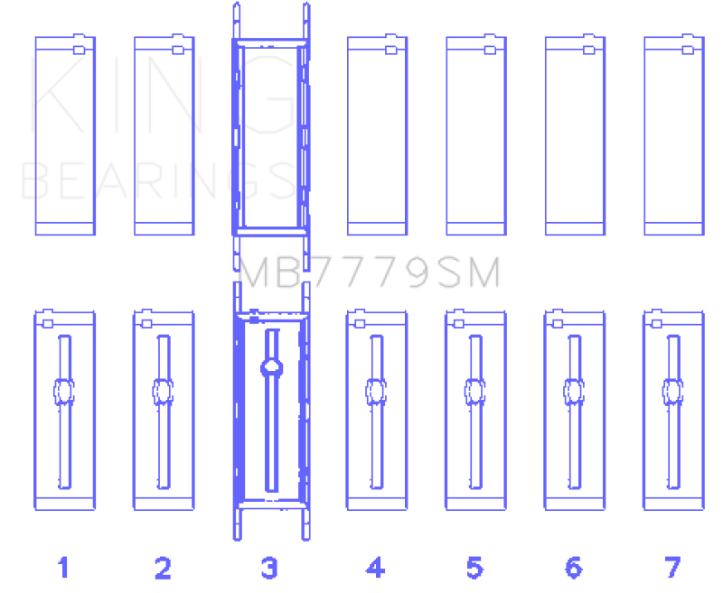 King Engine Bearings BMW B58B30A Main Bearing Set - GTR Auto